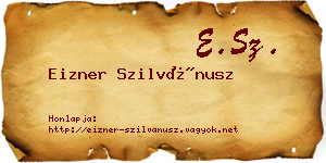 Eizner Szilvánusz névjegykártya